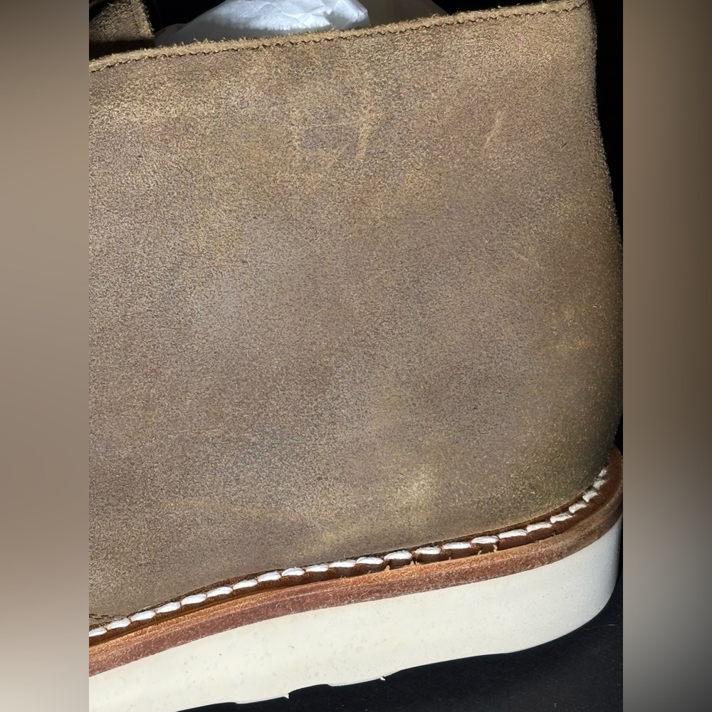 NWT Thursday Boot Company Scouts, Tan Suede Chukka Boots with Brown Laces - Picture 9 of 16